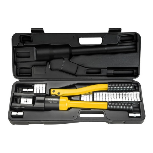 Juego de herramientas de crimpado hidráulicas DEWINNER de 16 t (30 piezas)